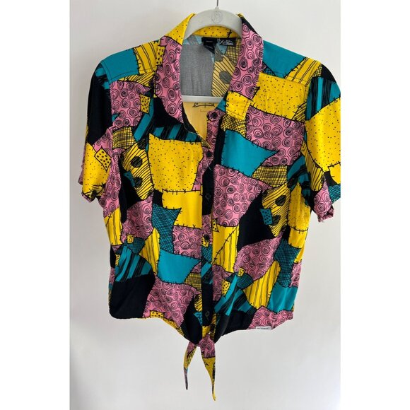 Disney Parks Her Universe Nightmare Before Christmas Sally Shirt Top Womens XL - Picture 1 of 5